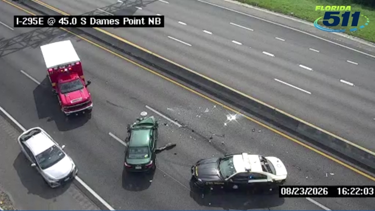 Dames Point Bridge reopens following crash involving patrol car