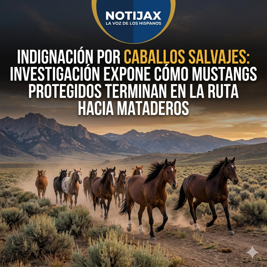 INDIGNACIÓN POR CABALLOS SALVAJES: INVESTIGACIÓN EXPONE CÓMO MUSTANGS PROTEGIDOS TERMINAN EN LA RUTA HACIA MATADEROS