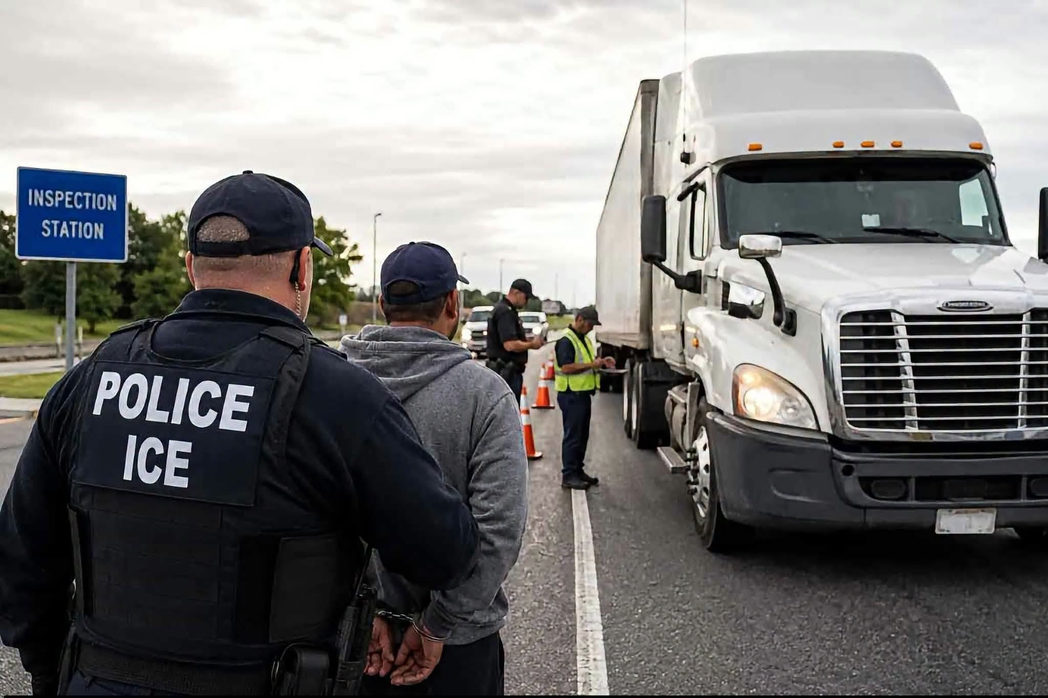 95 CAMIONEROS INMIGRANTES DETENIDOS EN OPERATIVO FEDERAL EN ARIZONA