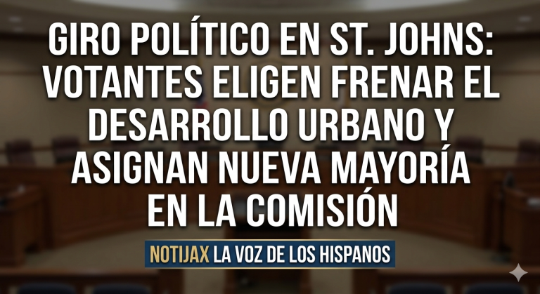 GIRO POLÍTICO EN ST. JOHNS: VOTANTES ELIGEN FRENAR EL DESARROLLO URBANO Y ASIGNAN NUEVA MAYORÍA EN LA COMISIÓN