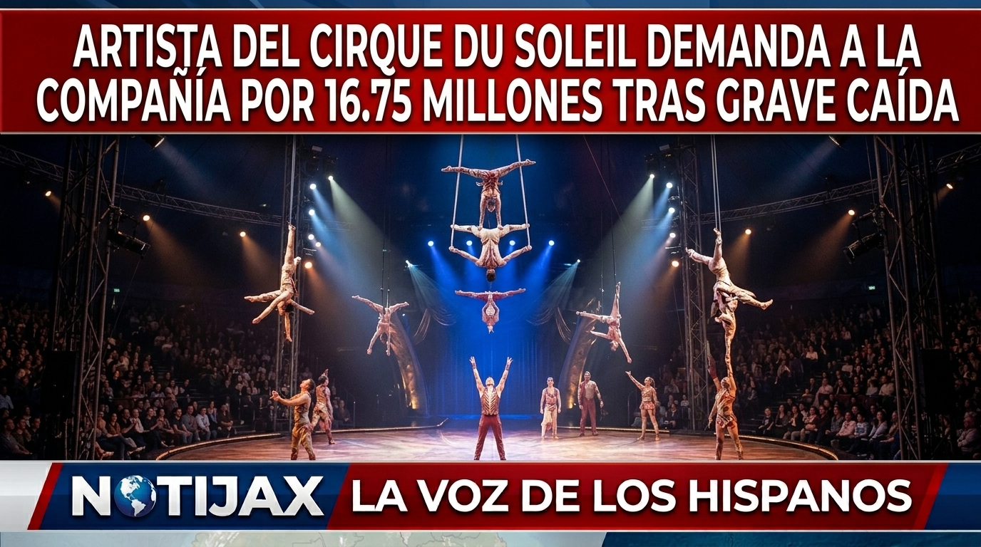 ARTISTA DEL CIRQUE DU SOLEIL DEMANDA A LA COMPAÑÍA POR 16.75 MILLONES TRAS GRAVE CAÍDA