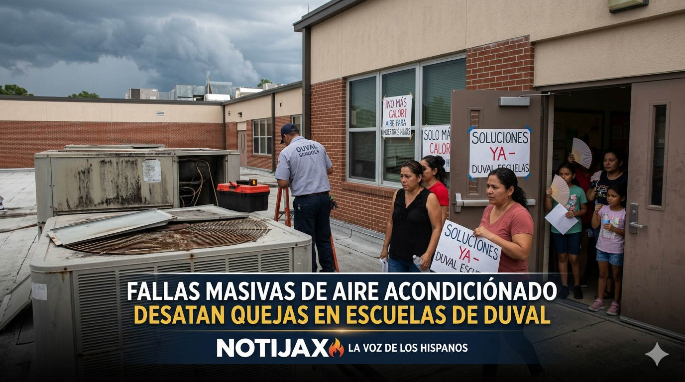 FALLAS MASIVAS DE AIRE ACONDICIONADO DESATAN QUEJAS EN ESCUELAS DE DUVAL