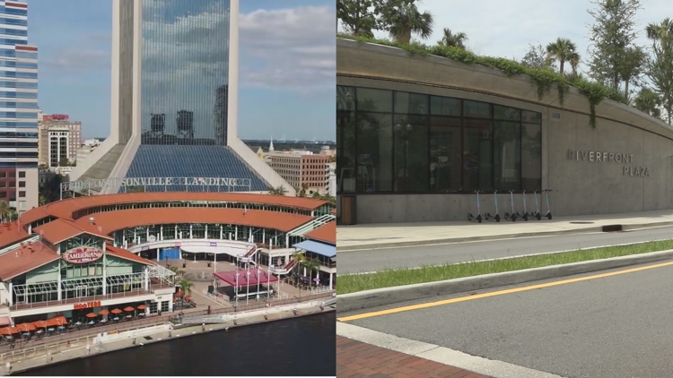 Eight years after the Jacksonville Landing shooting, Riverfront Plaza has officially replaced the city's landmark