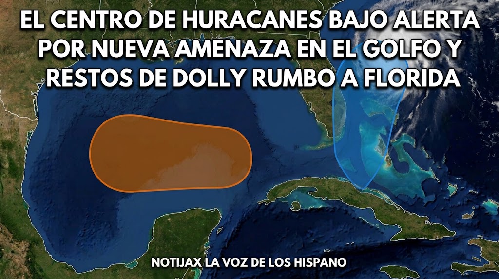 EL CENTRO DE HURACANES BAJO ALERTA POR NUEVA AMENAZA EN EL GOLFO Y RESTOS DE DOLLY RUMBO A FLORIDA