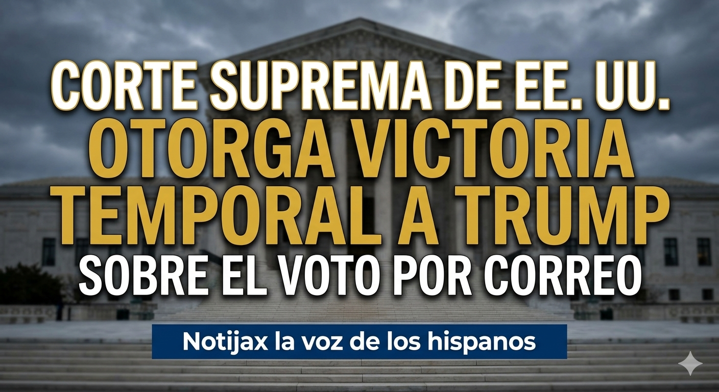 CORTE SUPREMA DE EE. UU. OTORGA VICTORIA TEMPORAL A TRUMP SOBRE EL VOTO POR CORREO