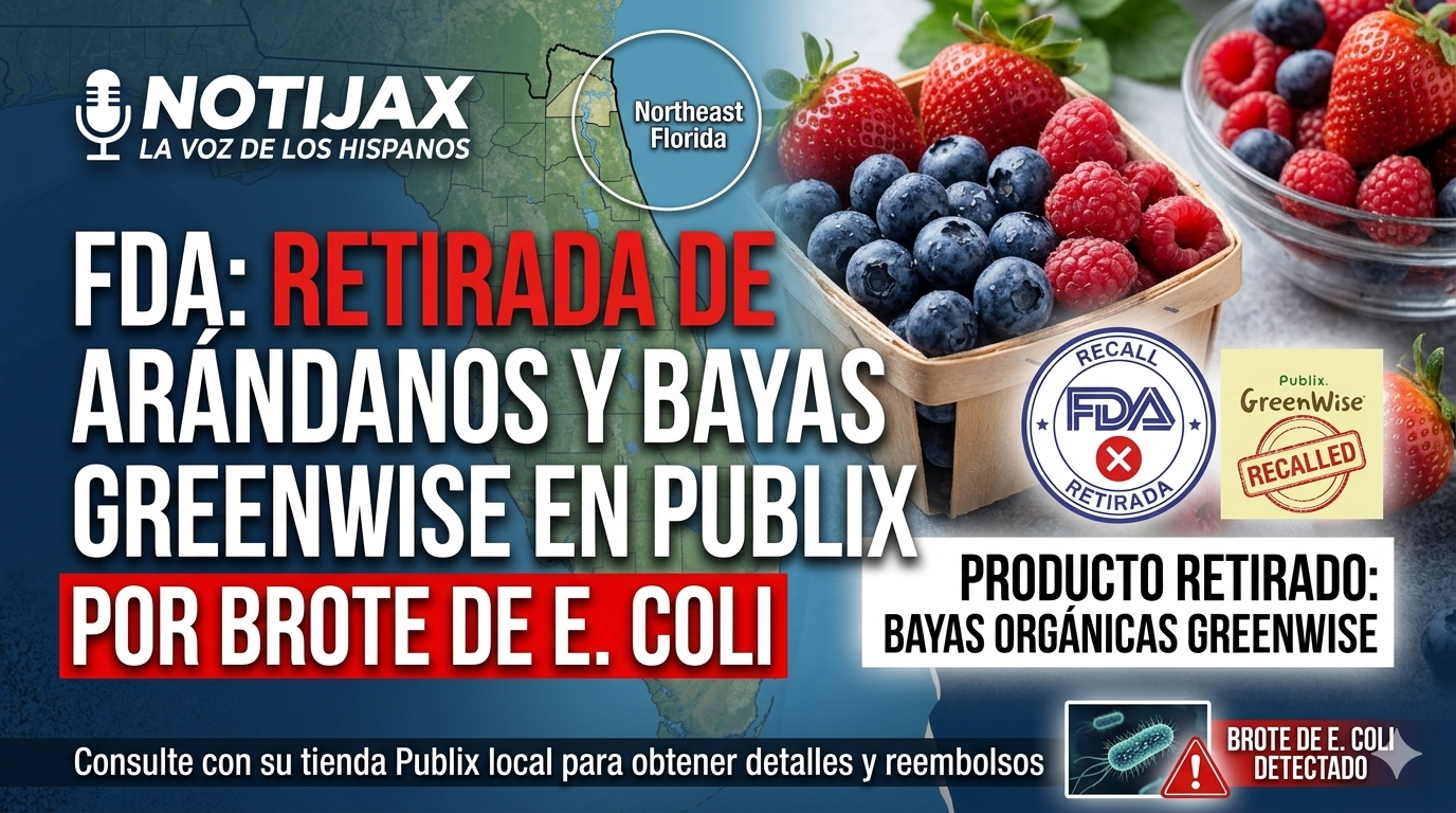 RETIRADA DE ARÁNDANOS Y BAYAS ORGÁNICAS GREENWISE EN PUBLIX POR BROTE DE E. COLI
