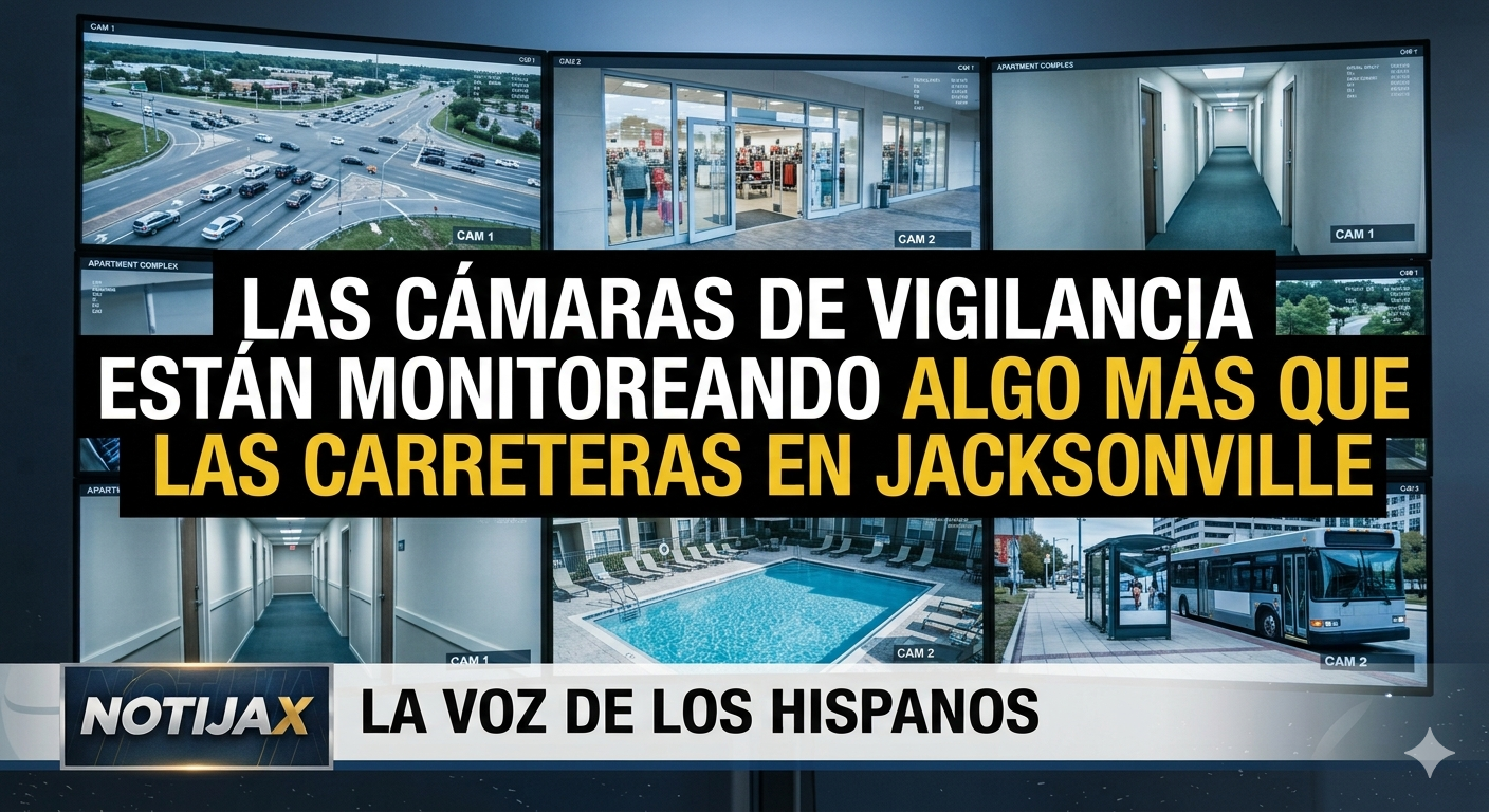 LAS CÁMARAS DE VIGILANCIA ESTÁN MONITOREANDO ALGO MÁS QUE LAS CARRETERAS EN JACKSONVILLE