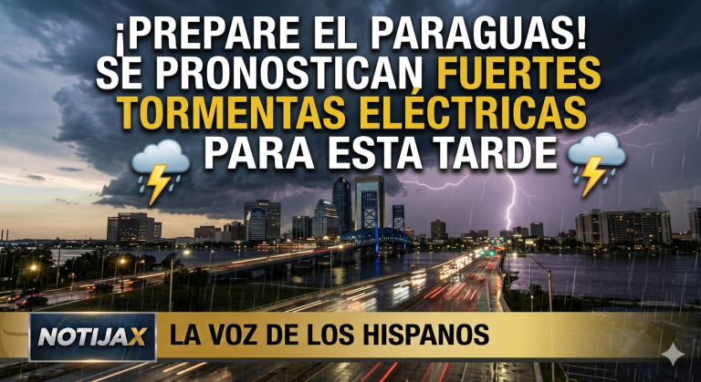 ¡PREPARE EL PARAGUAS! SE PRONOSTICAN FUERTES TORMENTAS ELÉCTRICAS PARA ESTA TARDE