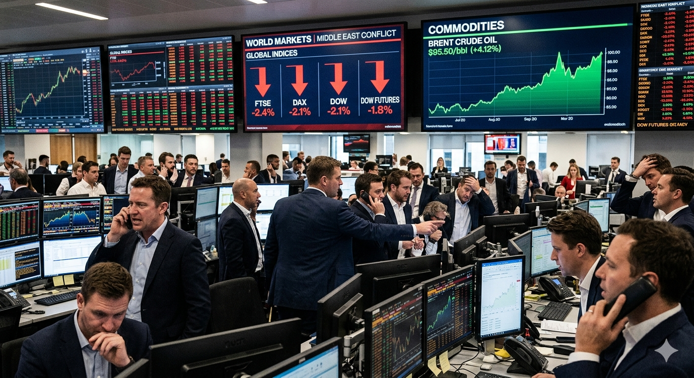 GUERRA EN MEDIO ORIENTE SACUDE LOS MERCADOS: CAEN LAS BOLSAS Y SUBE EL PETRÓLEO