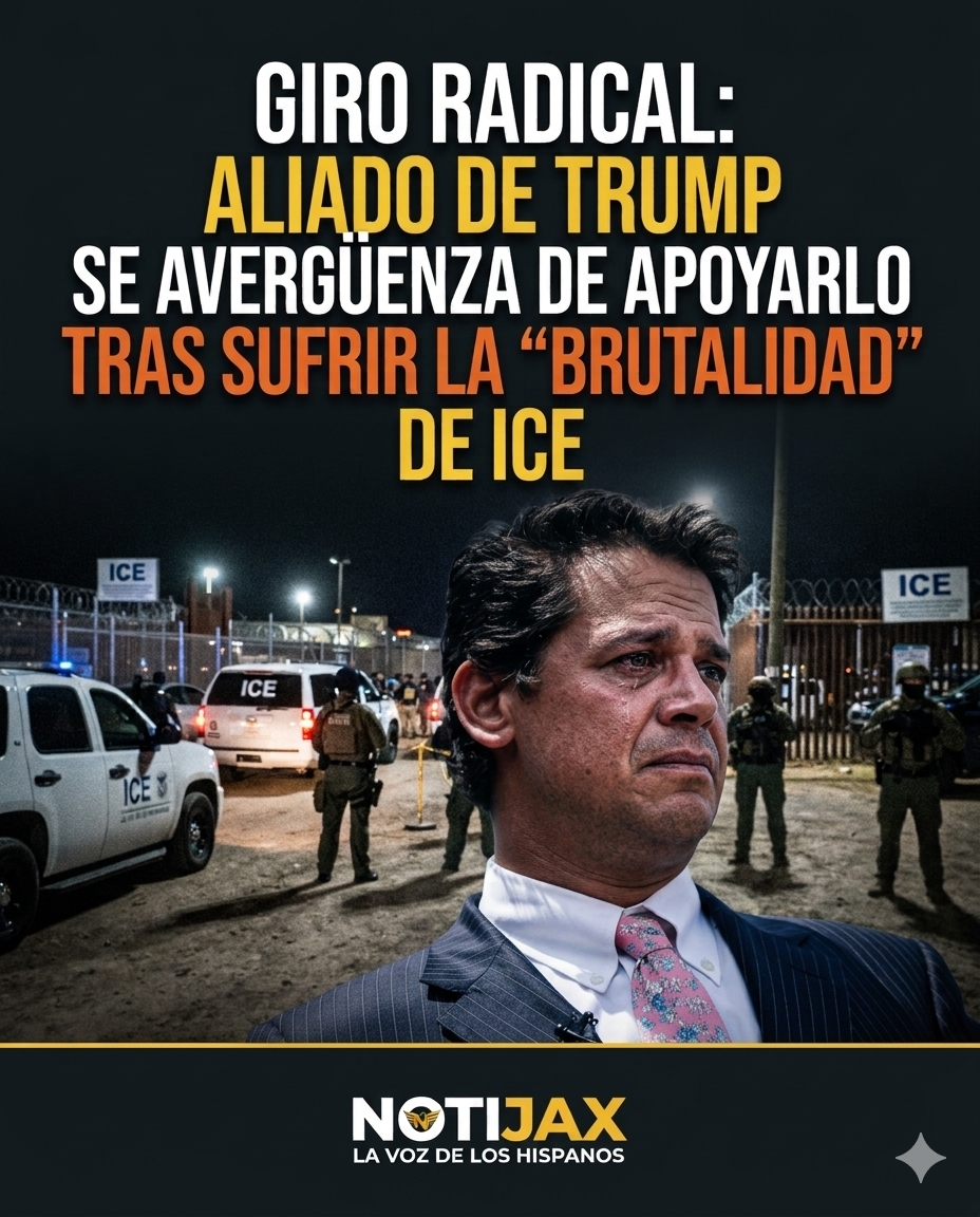 GIRO RADICAL: ALIADO DE TRUMP SE AVERGÜENZA DE APOYARLO TRAS SUFRIR LA «BRUTALIDAD» DE ICE