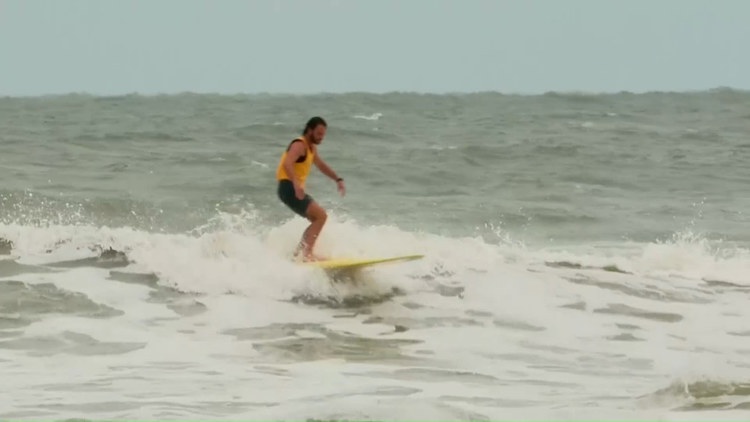Choppy waves won’t keep surfers out of the water at the Jacksonville Beach competition Choppy waves won’t keep surfers out of the water at the Jacksonville Beach competition