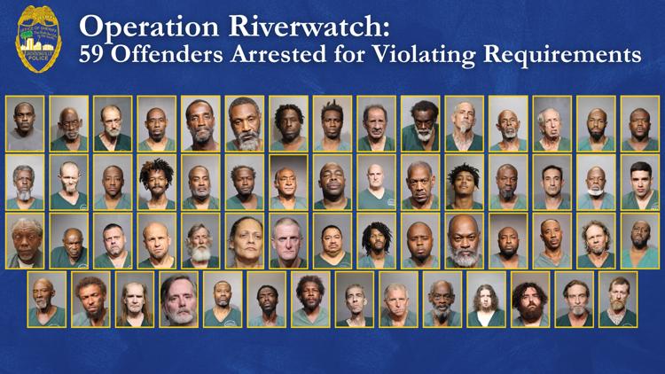 JSO arrests 59 registered sex offenders for violations during summerlong investigation