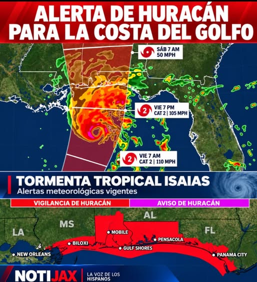 ÚLTIMA HORA | ALERTA DE HURACÁN PARA LA COSTA NORTE DEL GOLFO ÚLTIMA HORA | ALERTA DE HURACÁN PARA LA COSTA NORTE DEL GOLFO