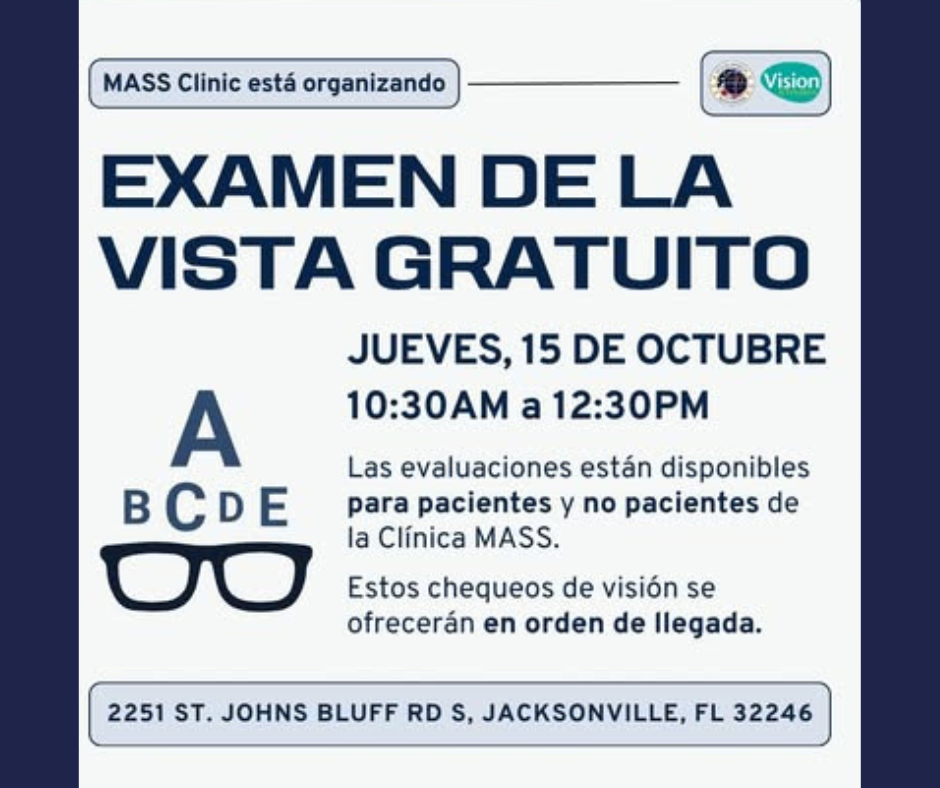 EVALUACIÓN GRATUITA DE LA VISIÓN EN LA CLÍNICA MASS ESTE JUEVES EVALUACIÓN GRATUITA DE LA VISIÓN EN LA CLÍNICA MASS ESTE JUEVES