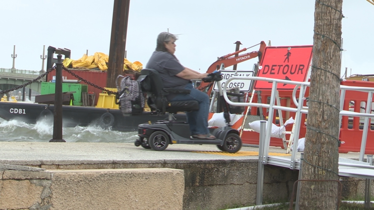FDOT adjusts for King Tide as Matanzas River seawall project prompts pedestrian detour FDOT adjusts for King Tide as Matanzas River seawall project prompts pedestrian detour